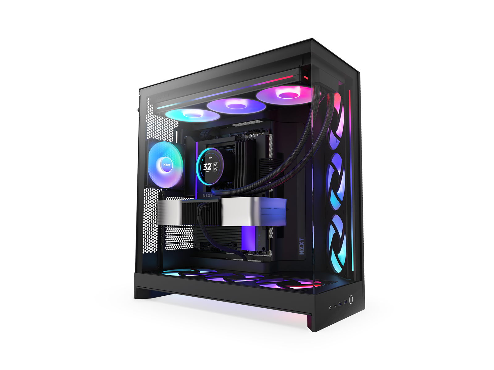 NZXT H9 Flow (2025) - Schwarz
