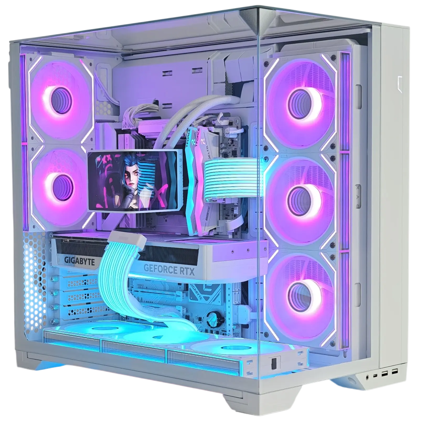 Lian Li O11 Vision Compact - Weiß (Glas-Topcover)