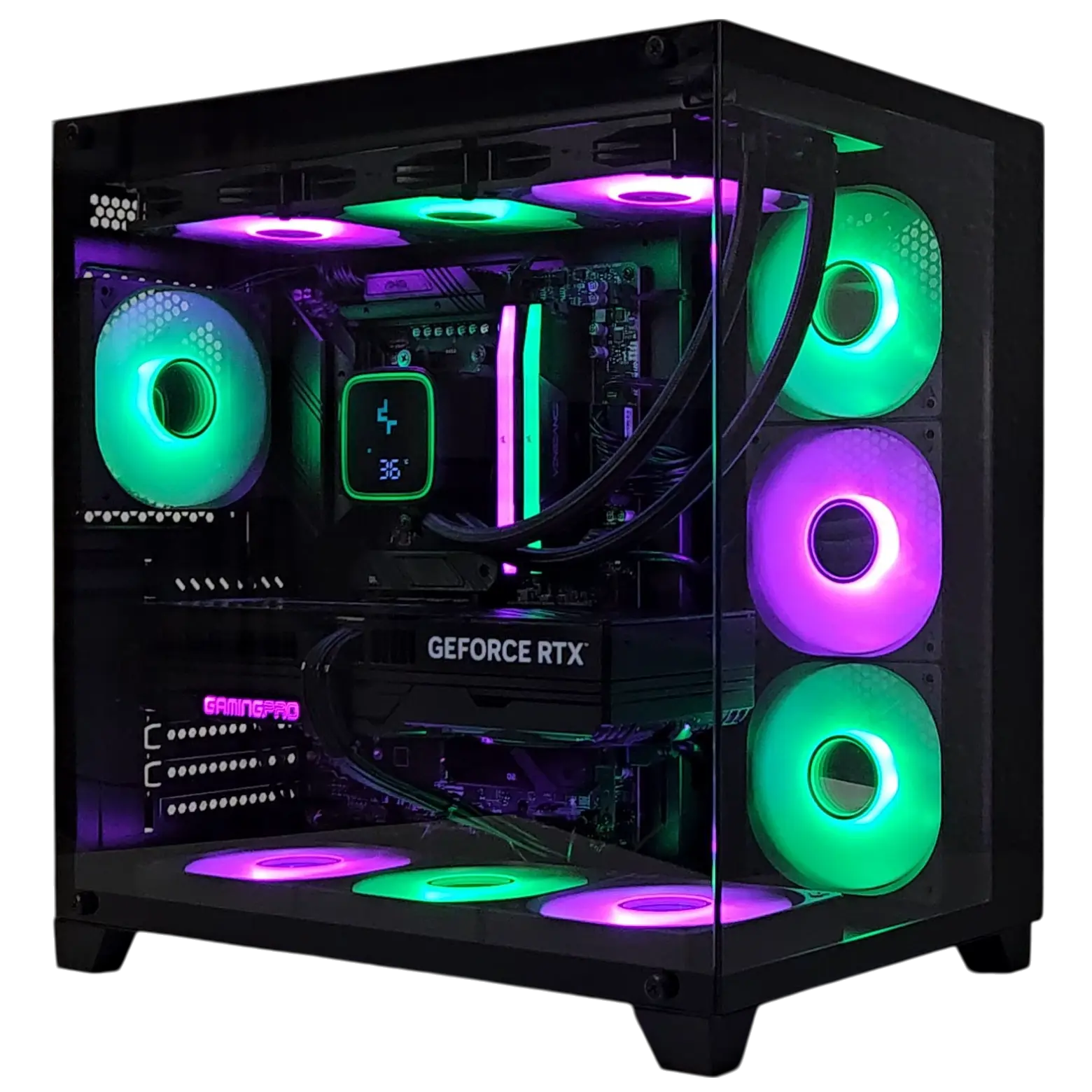 High End RGB Gaming PC - AMD Ryzen 9 9900X - RX 9070 XT