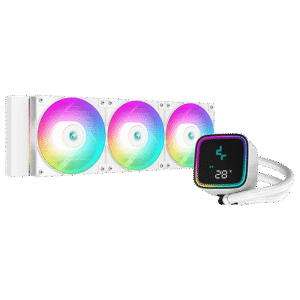 360mm AiO ARGB Digitale Temperatur - Weiß