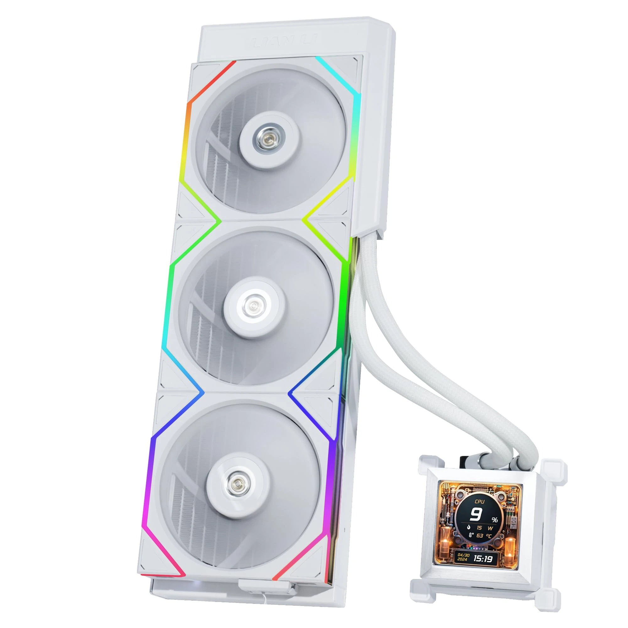 Lian Li HydroShift LCD AiO RGB 360mm - Weiß